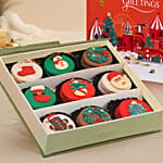 Christmas Macarons Box 9 pcs