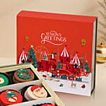 Christmas Macarons Box 9 pcs