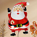 Gingerbread Cookies & Santa Balloon Mug Set