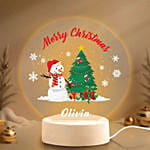 Merry Xmas Personalised LED Lamp