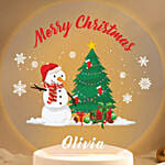 Merry Xmas Personalised LED Lamp
