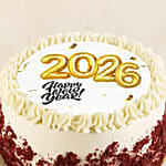New Year Red Velvet Cake 6 Inches