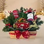 Luxury Christmas Wine & Gourmet Gift Tray