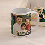 Happy New Year Personalised Mug and Cushion Set