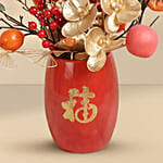 CNY Artificial Arrangment in Red Pot