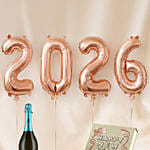 New Year Prosecco Chocolate & Balloon Celebration Set