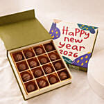 Happy New Year Chocolate Truffles Gift Box