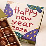 Happy New Year Chocolate Truffles Gift Box