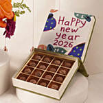 New Year Floral Chocolate & Balloon Celebration Set