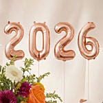 New Year Floral Chocolate & Balloon Celebration Set
