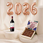 New Year Wine & Chocolate Celebration Bundle