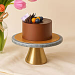 Heavenly Multicoloured Tulips Vase and Cake