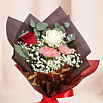 Rosy Carnation Delight Bouquet