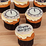 New Year Theme Chocolate Cup Cakes