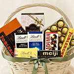 Exotic Chocolates Brown Willow Basket