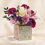 New Year Flowers and Prosecco Gift Set