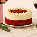 Pink Perfection Blooms with Wine and Cake