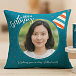 Personalised Photo Mug and Cushion Combo Custom Birthday Gift