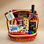Festive Chocolate & Wine Christmas Basket