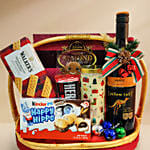 Festive Chocolate & Wine Christmas Basket