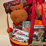Festive Cocoa & Chocolate Christmas Gift Basket