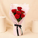 6 Valentines Red Rose Bouquet