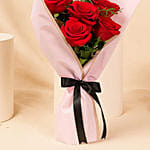 6 Valentines Red Rose Bouquet