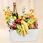 Sweetness Basket with Fresh Fruits
