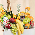 Sweetness Basket with Fresh Fruits
