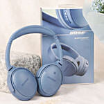 BOSE Quiet Comfort Headphone Blue and Flowers Bouquet Gift