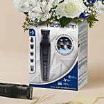 Remington Male Trimmer Kit 5-in-1 with Blue & White Flowers Combo Gift