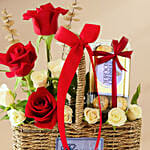 Rose & Ferrero Delight Basket