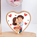 Love You Floral Table Lamp