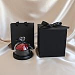 Valentines Day Forever Red Rose in Glass Dome