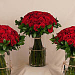 Valentines Red Roses Arrangement