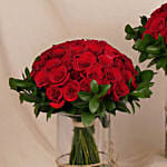Valentines Red Roses Arrangement