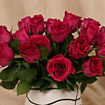 Romantic Dark Pink Roses for Valentine’s Day