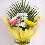 Bright blooms with palm accents