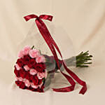 24 Red and Pink Roses Bouquet