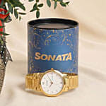 Valentines Day Roses and Watch Gift For Him