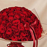 Valentines Day 99 Red Roses Bouquet