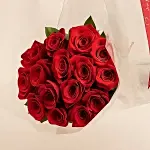 15 Red Roses Posy for Vday