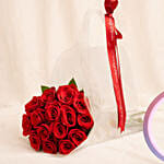 15 Red Roses Posy Led Love Lamp