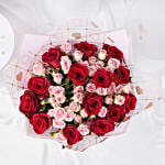 Elegant Duo of Roses Bouquet for Valentines