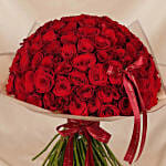 Valentines Day 99 Red Roses Bouquet