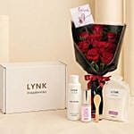 Romantic Red Roses & Spa Gift Set