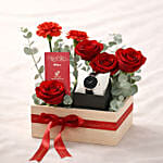 Roses and Watch Gift Box for Valentine's Day