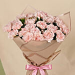 24 Carnations love Bouquet with Chocolates