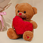 24 Carnations love Bouquet with Teddy