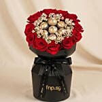 Rochers and Red Roses Gift Arrangement